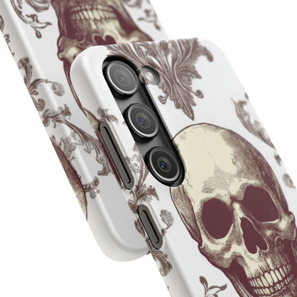 Gothic Skulls and Ornate Foliage Samsung S23 - Slim Phone Case