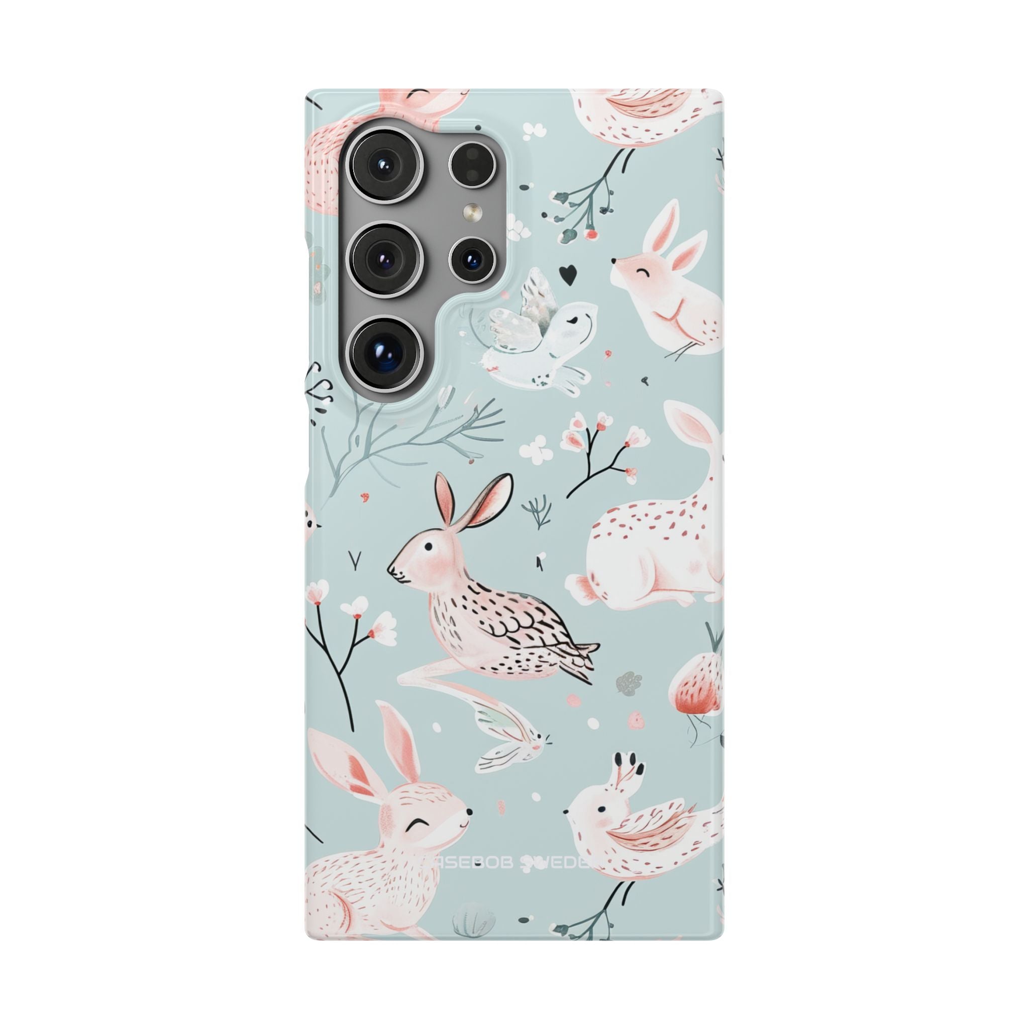 Whimsical Bunny Blossom - Slim Samsung S24 Phone Case