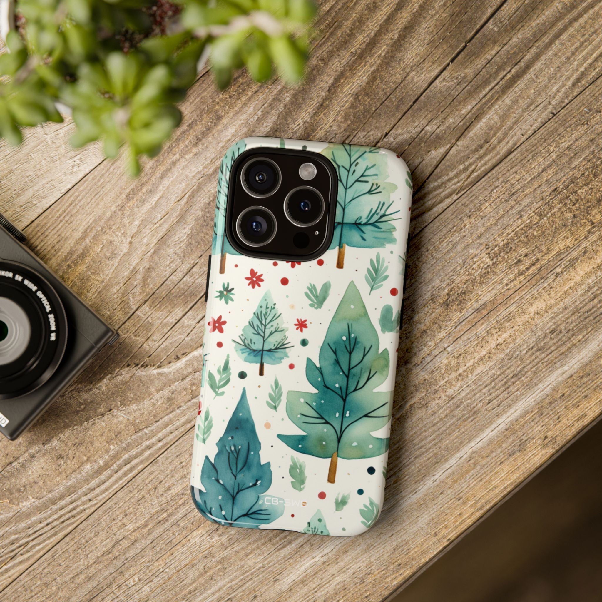 Joyful Evergreen Dance - iPhone Case