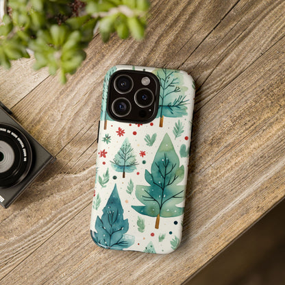 Joyful Evergreen Dance - iPhone Case