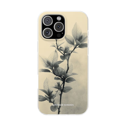 Beige Branch Art - Flexi iPhone 16 Phone Case