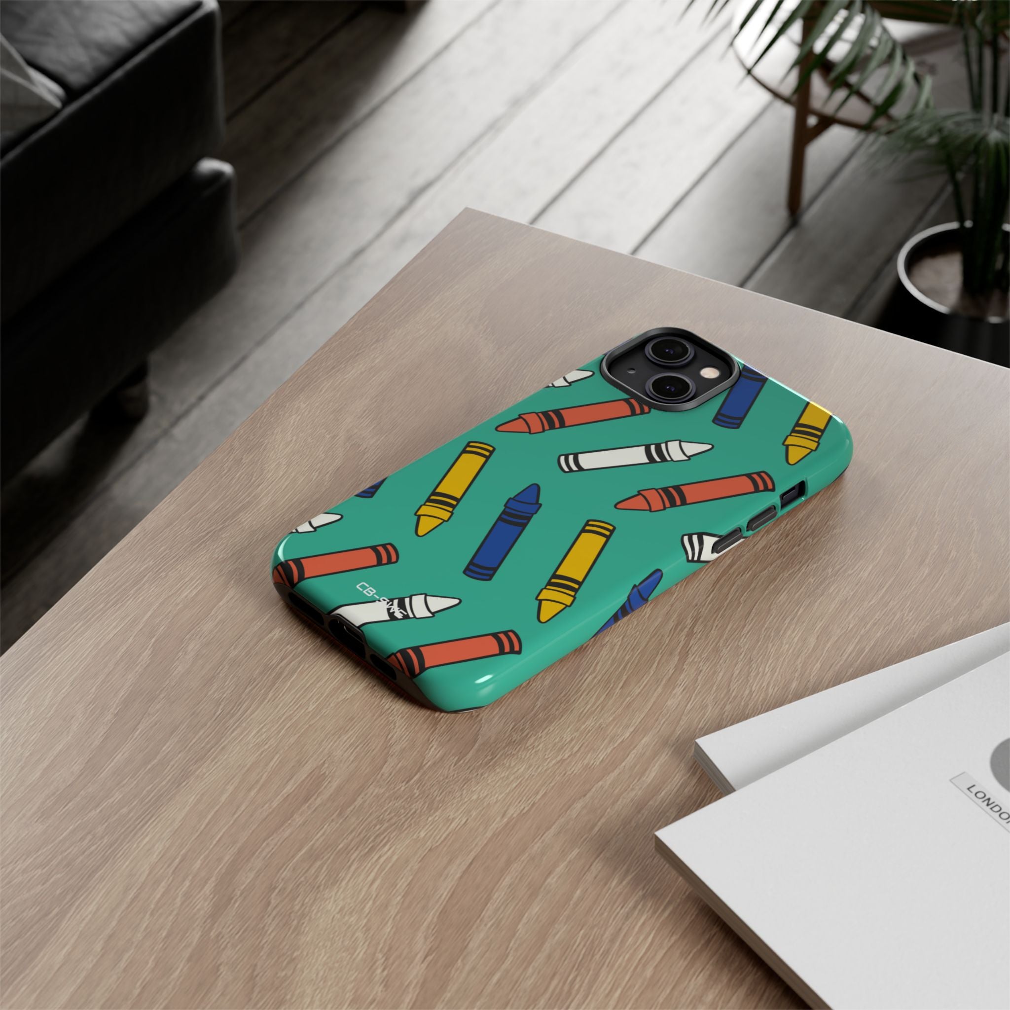 Crayons Dance Playfully - iPhone Case
