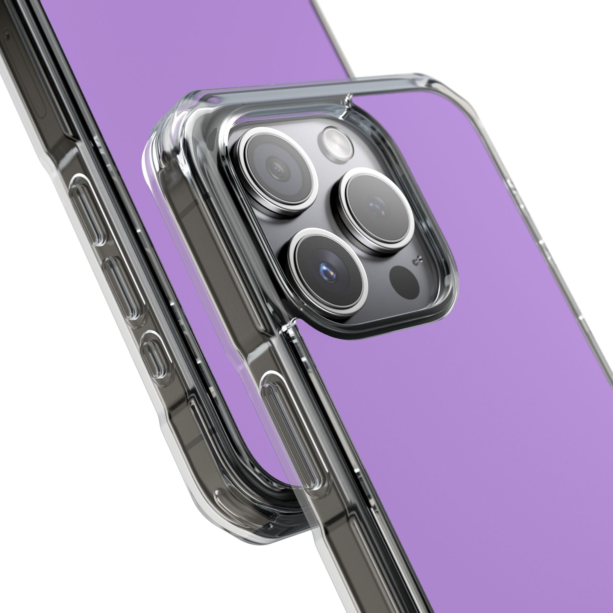 Bright Lavender - Clear Impact iPhone 15 Phone Case