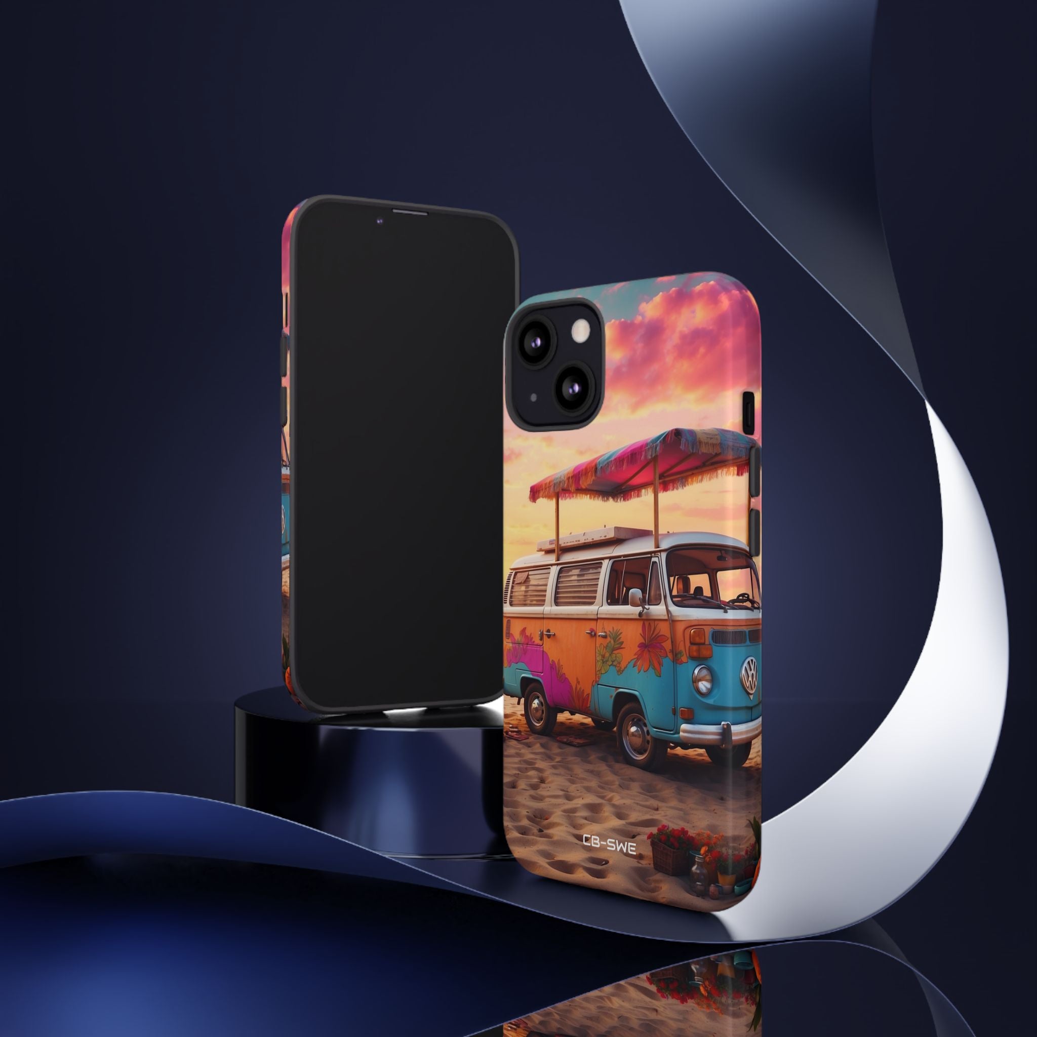 **Van Rests at Shore** - iPhone Case