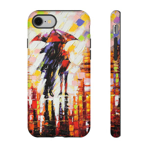 Oil Panting - Enamoured under Umbrella - Protective Phone Case