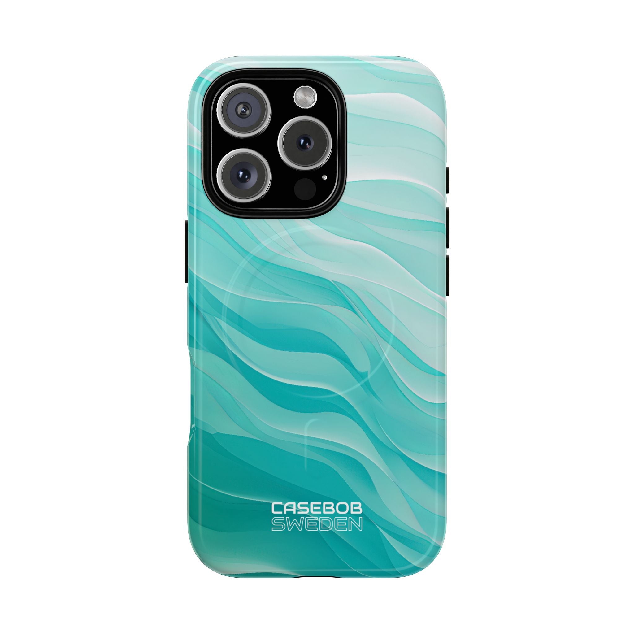 Soothing Aqua Waves iPhone 16 - Tough+