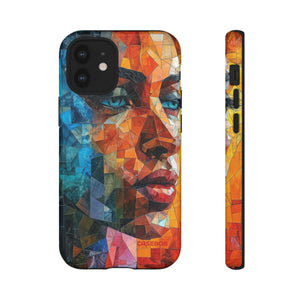 Geometric Fusion Lady - Protective Phone Case