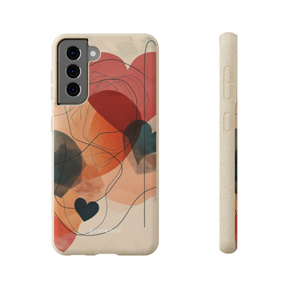 Abstract Heart Harmony | Biodegradable Phone Case