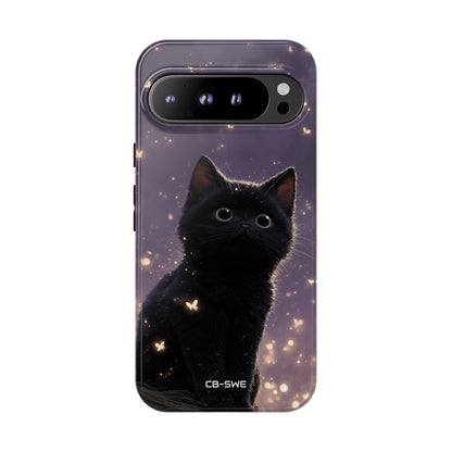 Whimsical Cat Soars - Google Pixel Case