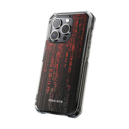 Crimson Glyphs iPhone 15 Pro Case - Impact