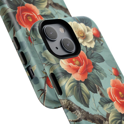 Vintage Floral Romance iPhone 14 | Tough+ Phone Case