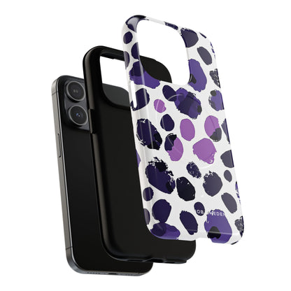 Purple Inkblots iPhone 15 | Tough+ Phone Case