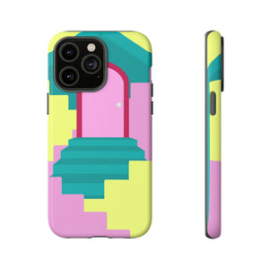 Vector Illustration of Stairs - Protective Phone Case