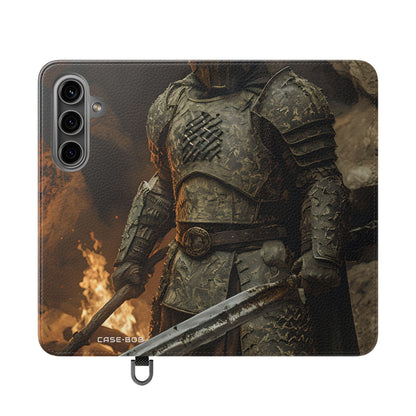 Horned Warrior Flame - Samsung S24 Case - Wallet