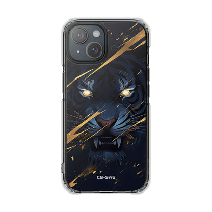 Tiger's Glowing Gaze iPhone Case - Impact