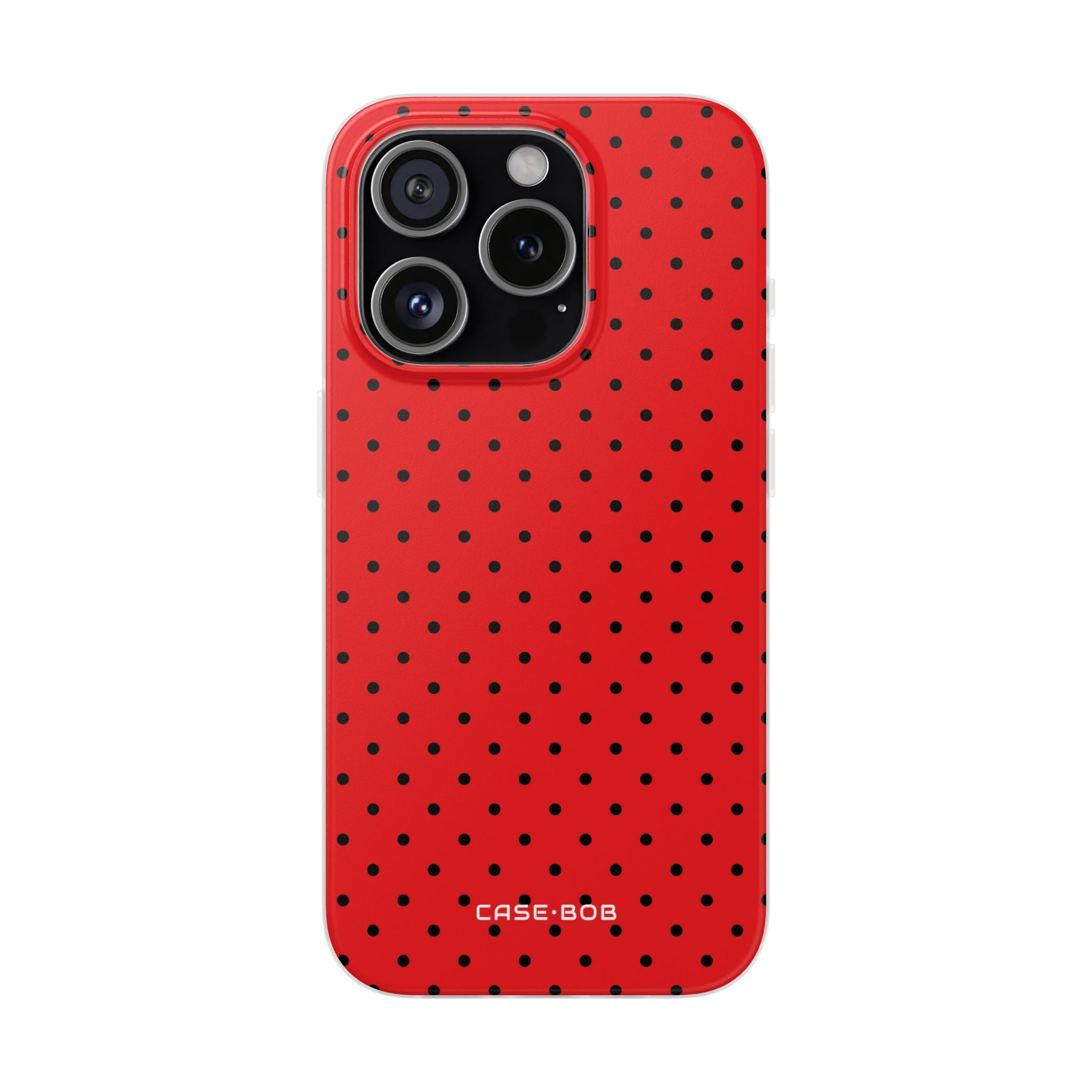 Crimson Dot Matrix iPhone 15 Pro Case - Soft
