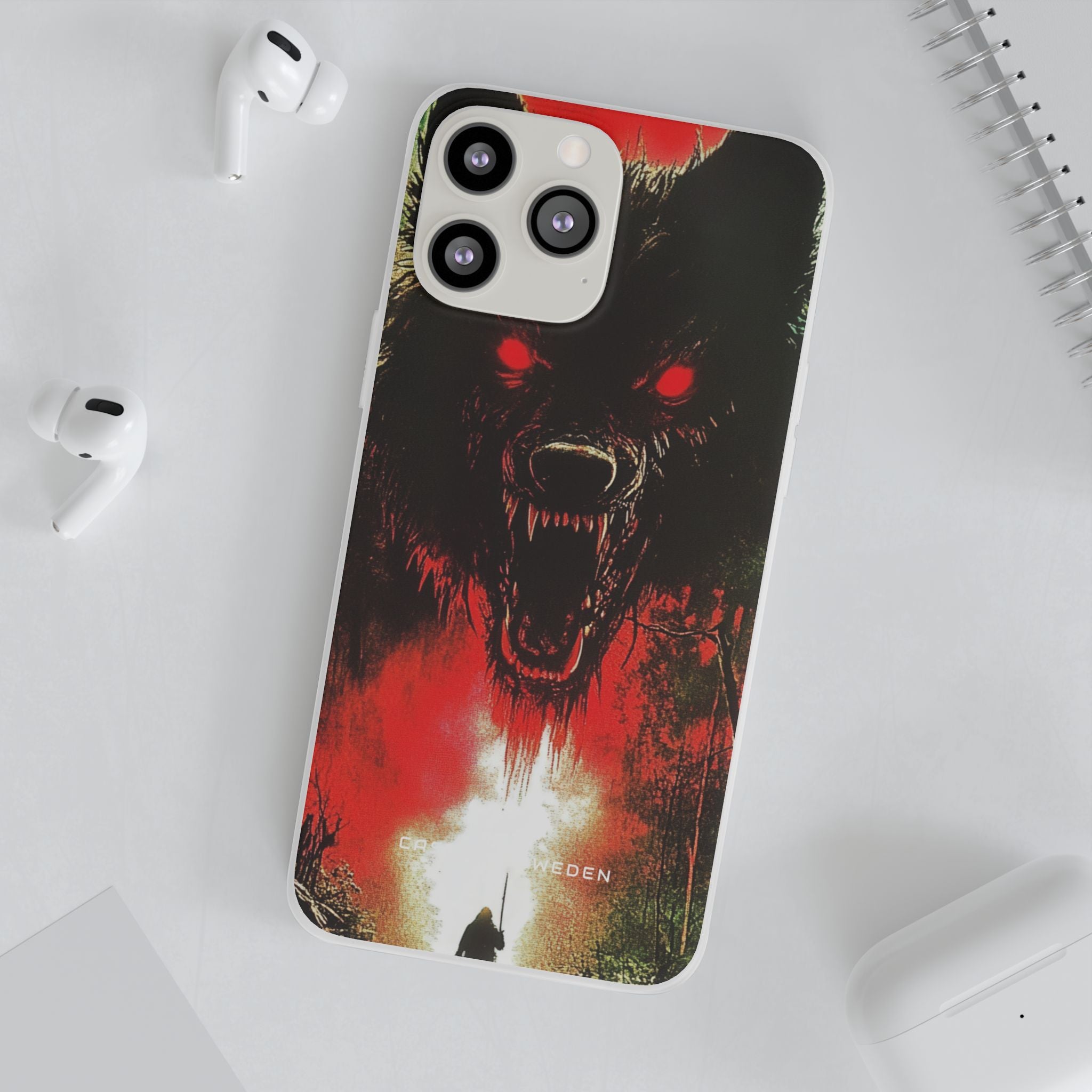 Bloodmoon Wolf's Lament iPhone 13 - Flexi Phone Case