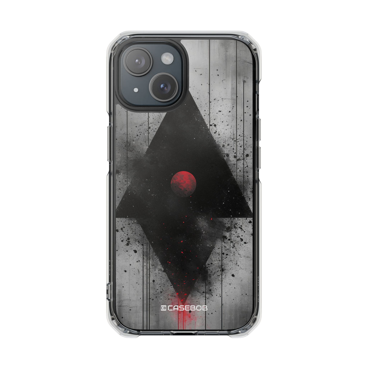 Grunge Geometry - Phone Case for iPhone (Clear Impact - Magnetic)