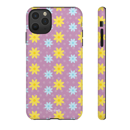 Flower Dots Dance - iPhone Case