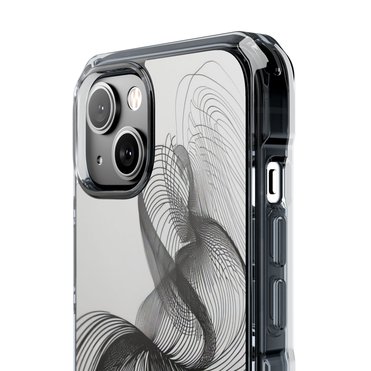 Fluid Elegance – Handyhülle für iPhone (Clear Impact – Magnetisch) 