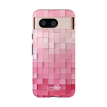 Pink Mosaic Glow Google Pixel 8 - Tough