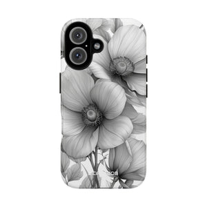 Botanical Elegance in Grayscale - for iPhone 16