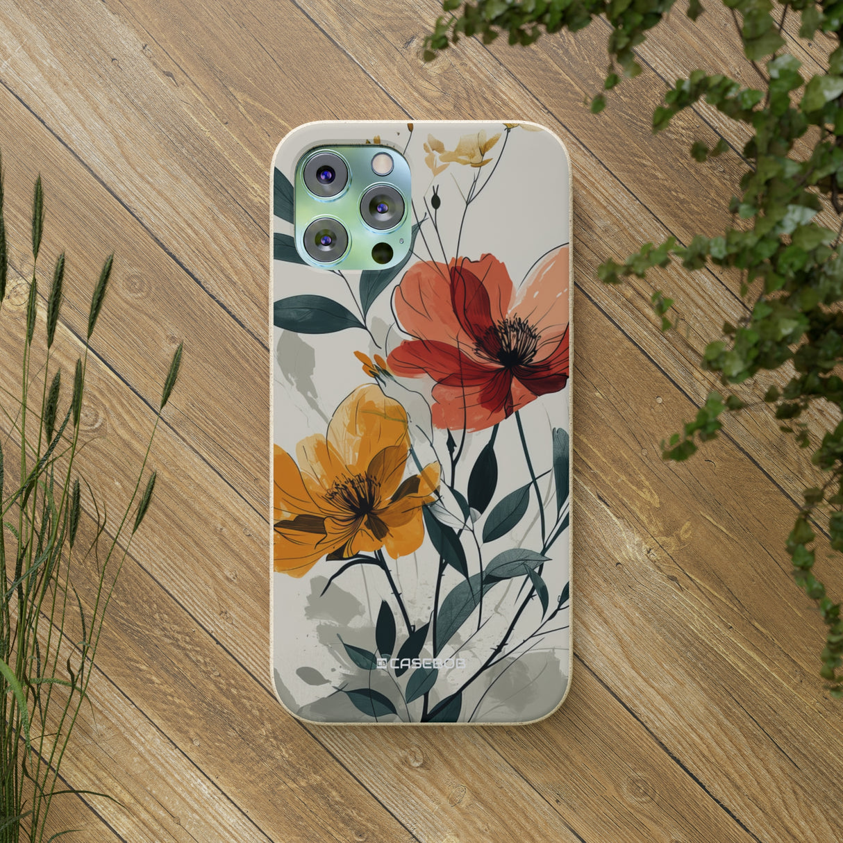 Serene Floral Harmony | Biodegradable Phone Case