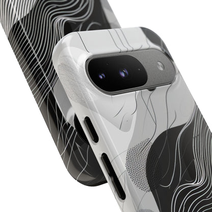 Fluid Geometry Fusion Google Pixel 9 - Tough Phone Case