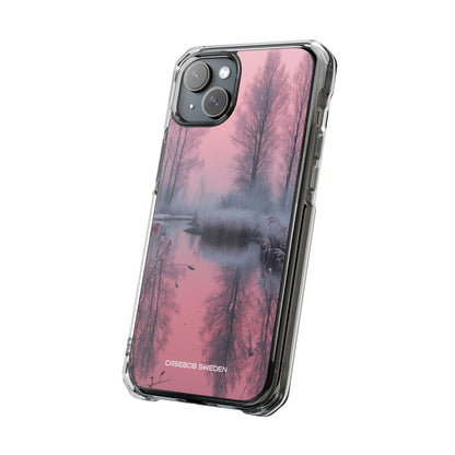 Pink Serenity Case - Clear Impact iPhone 15 Phone Case