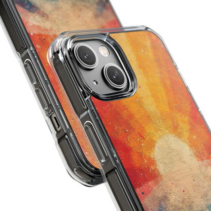 Sunburst Energy - Clear Impact iPhone 14 Phone Case