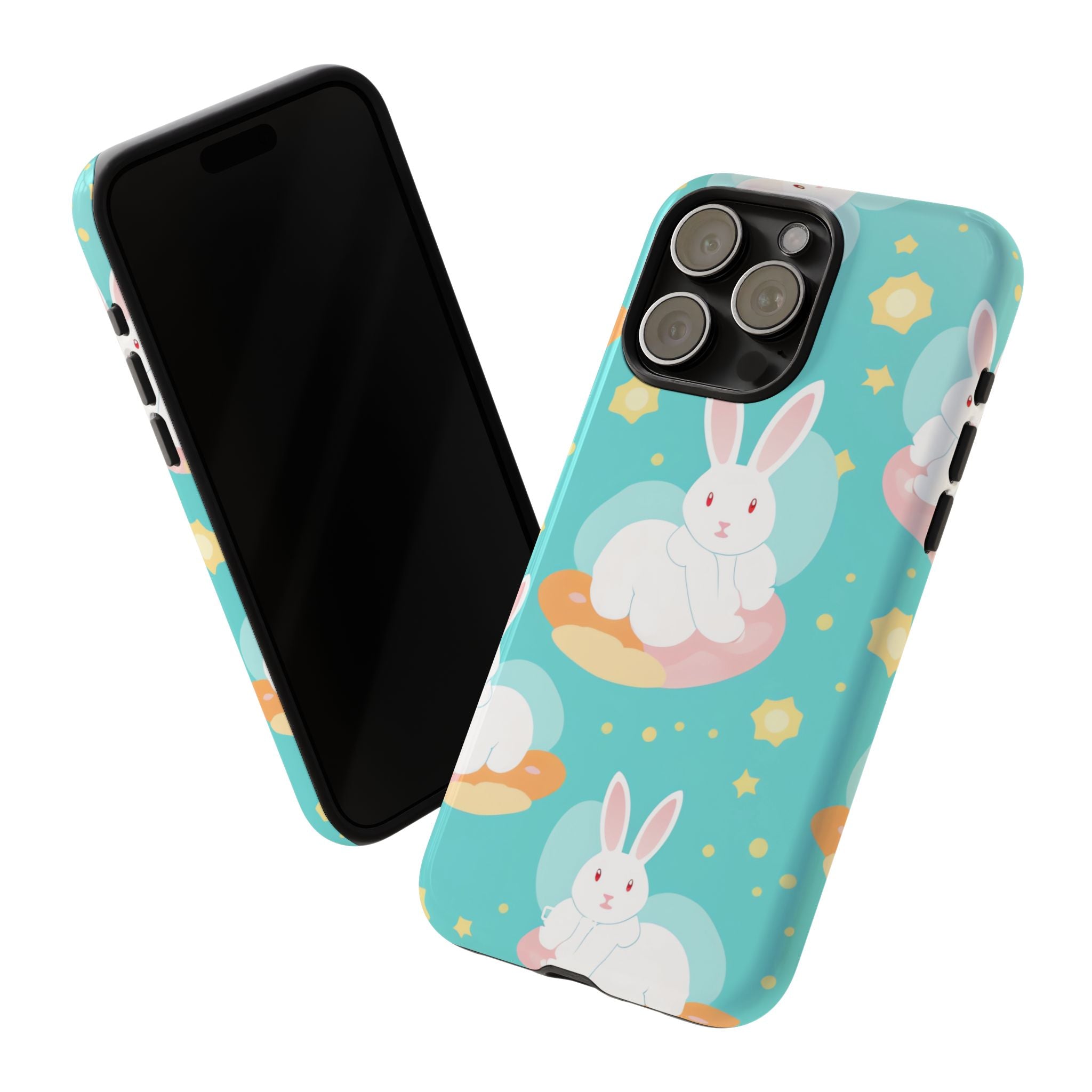 Bunnies Float Dreamily - iPhone Case