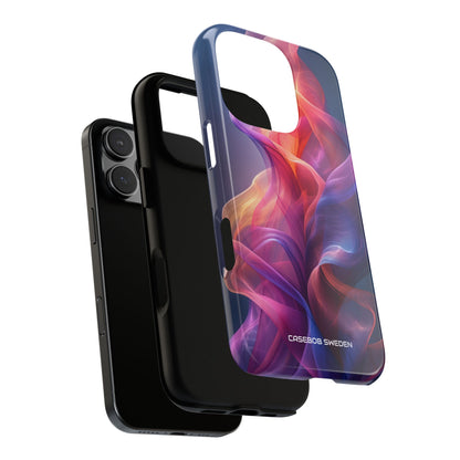 Violet Orange Flow - Tough iPhone 16 Phone Case