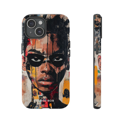 Masked Portrait Drips iPhone 15 Case - Tough