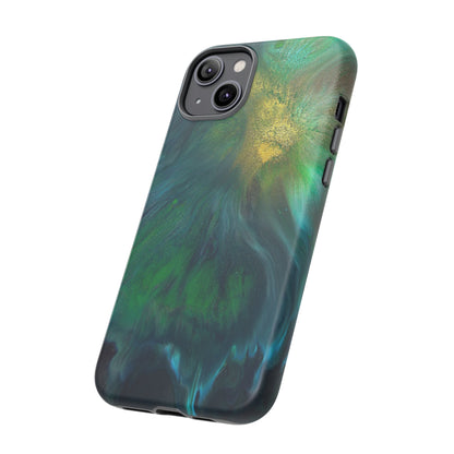 Beryll Green Ink Art iPhone Case (Protective) Phone Case