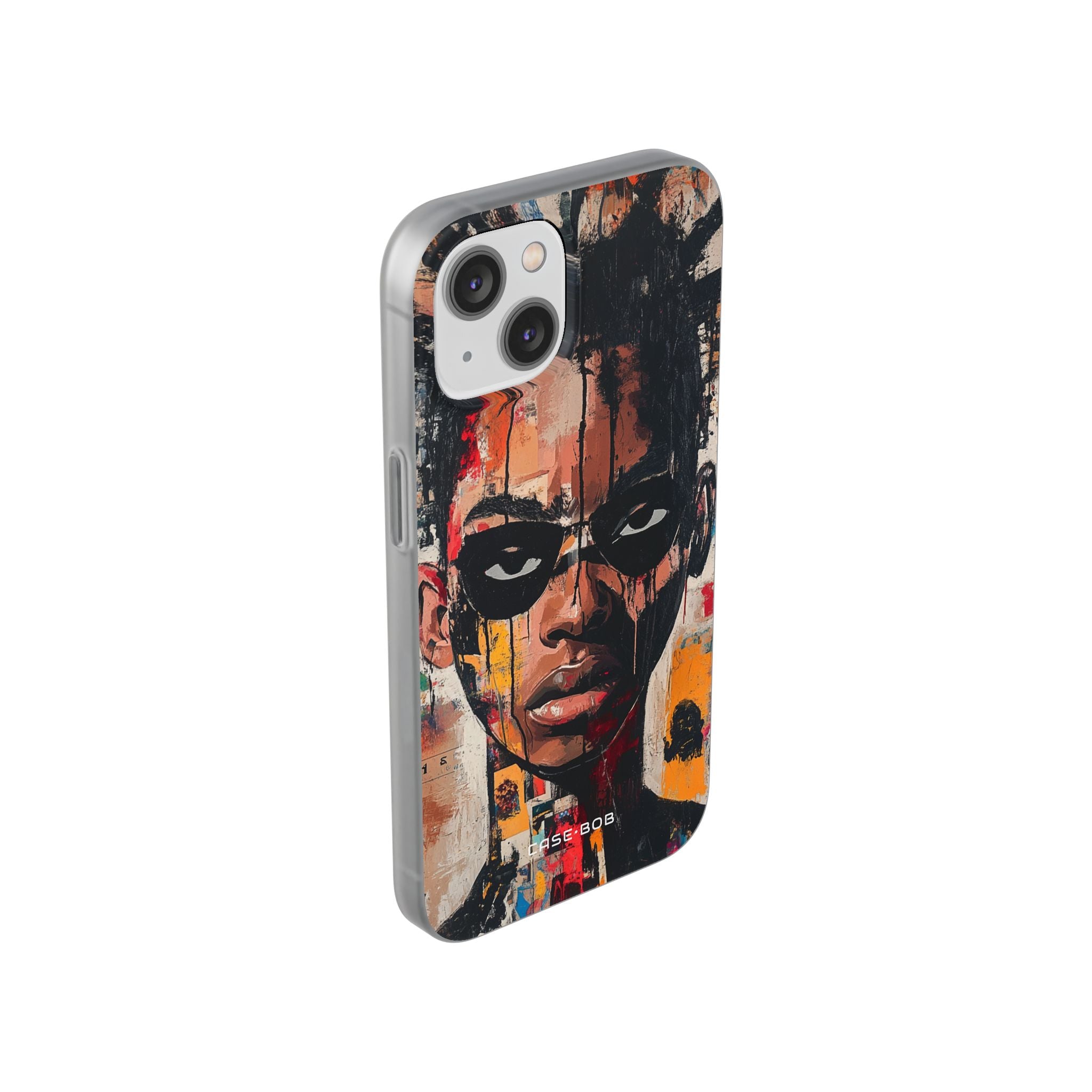 Masked Portrait Drips iPhone 14 Case - Soft