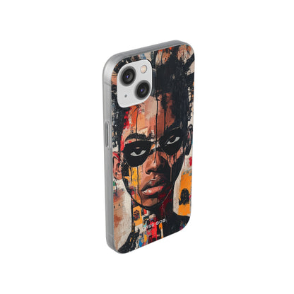 Masked Portrait Drips iPhone 14 Case - Soft