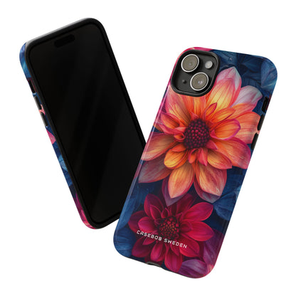 Fiery Bloom Harmony iPhone 15 - Tough Phone Case