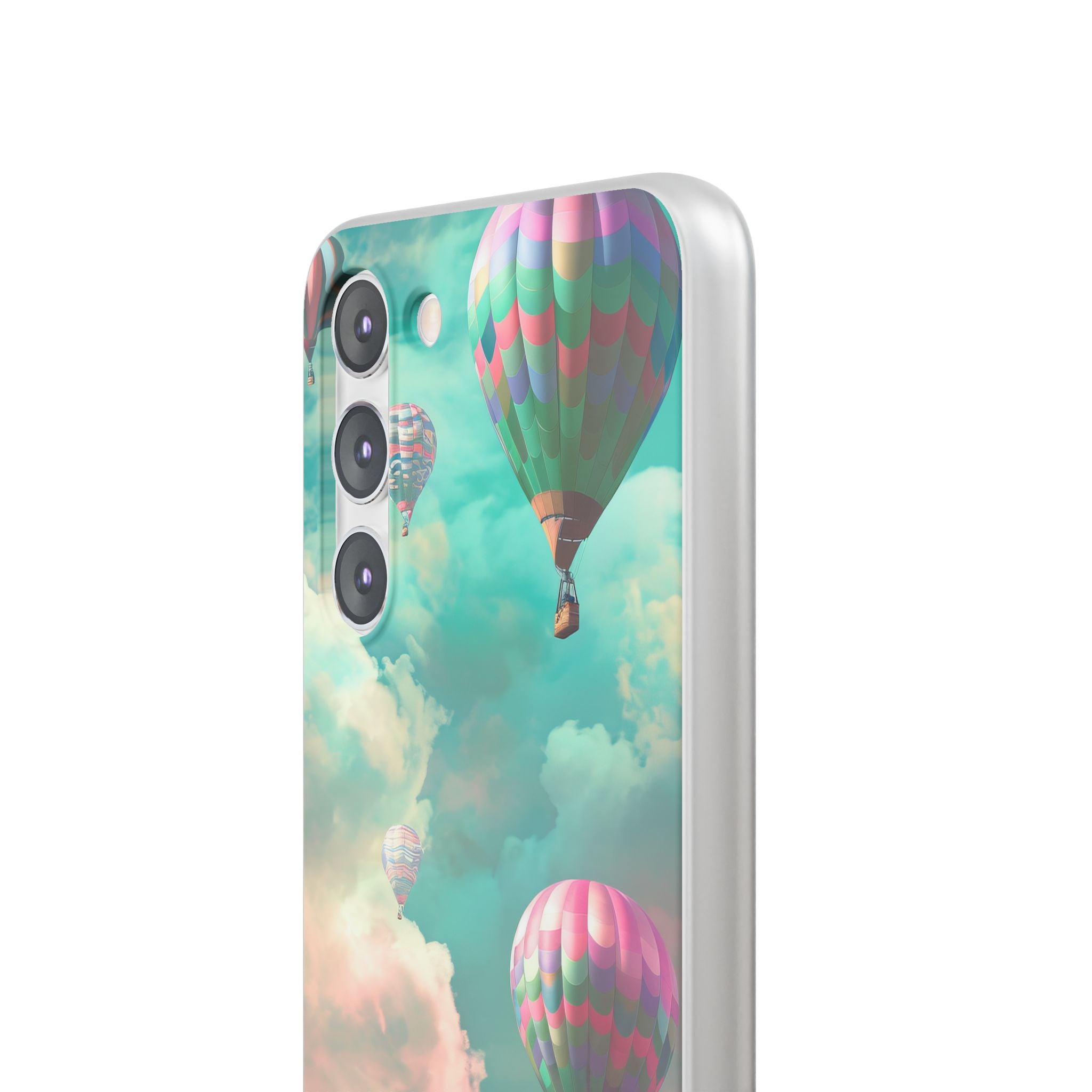 Pastel Balloon Adventure - Flexi Samsung S23 Phone Case