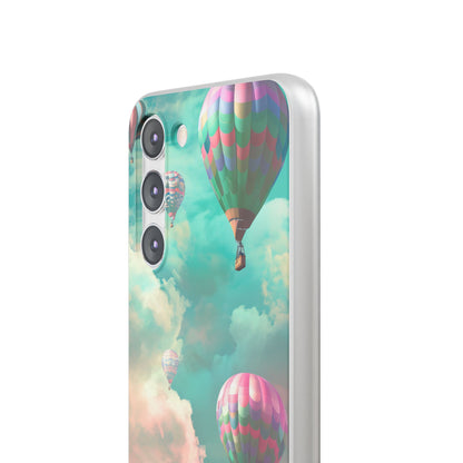 Pastel Balloon Adventure - Flexi Samsung S23 Phone Case