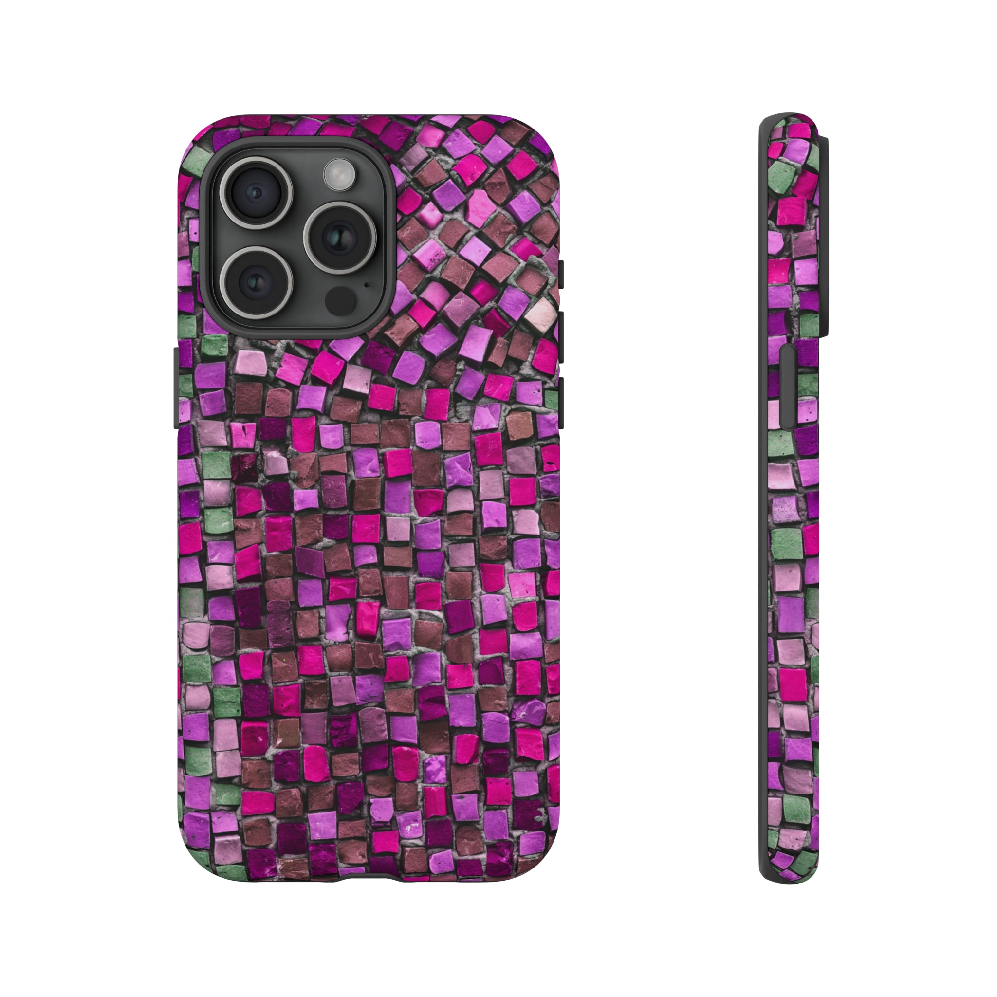 Purple Mosaic - Protective Phone Case