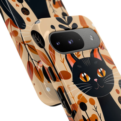 Black Cat Glow Google Pixel 9 Case - Tough