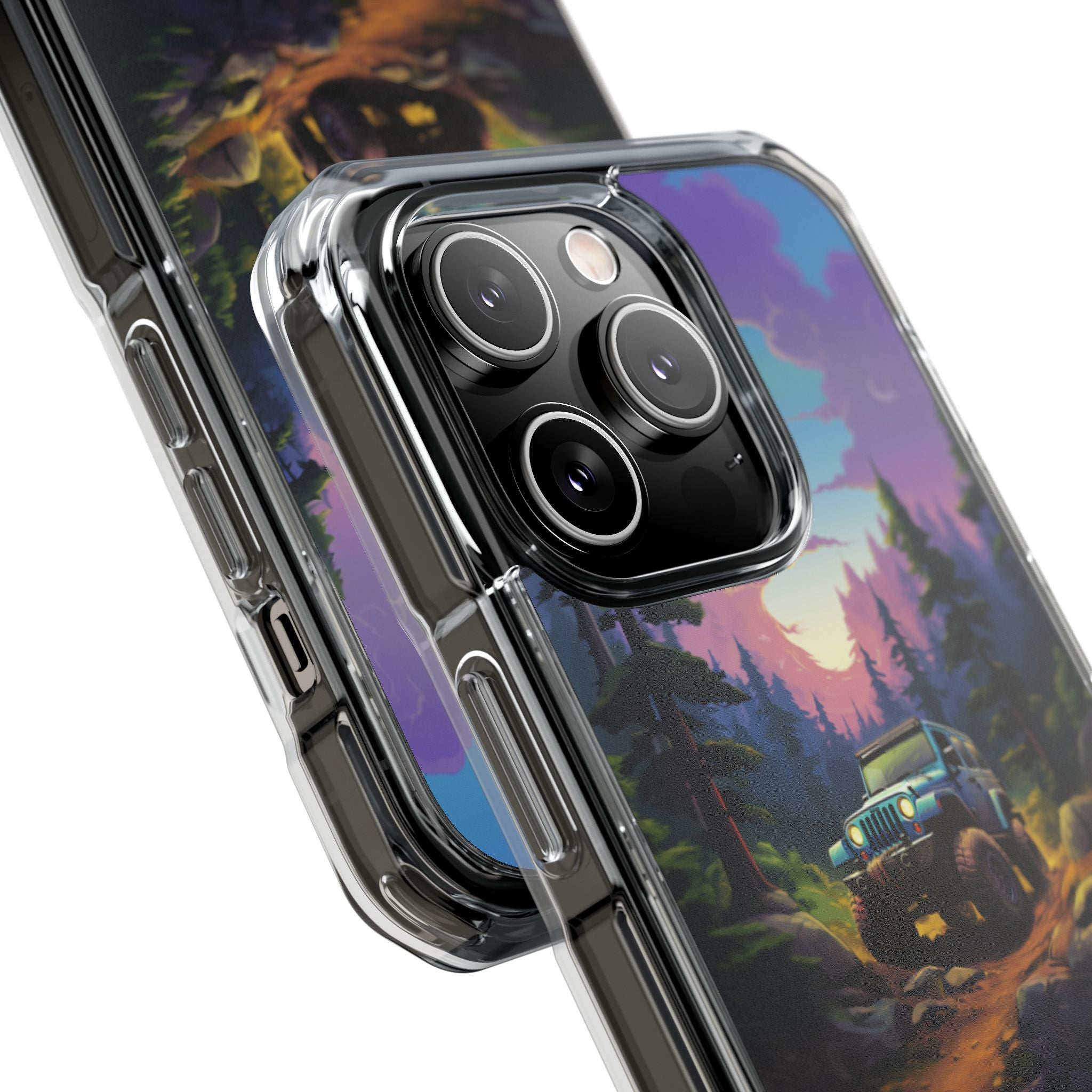 Sunset Forest Drive iPhone Case - Impact