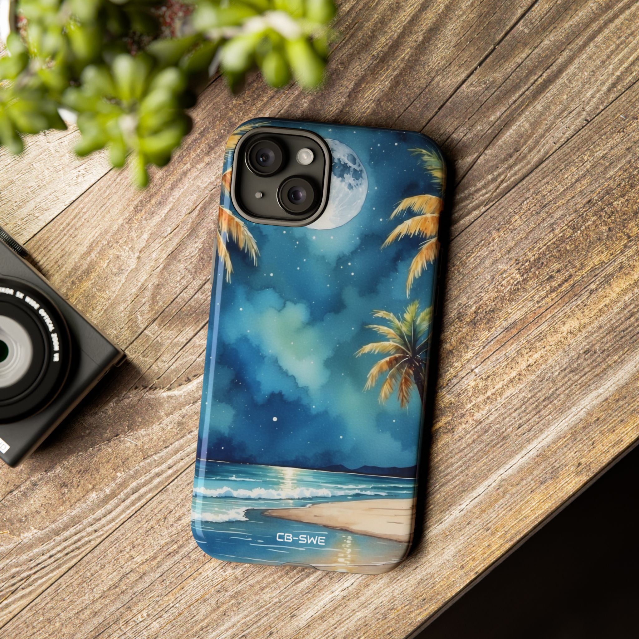 Moonlight Kisses Waves - iPhone Case