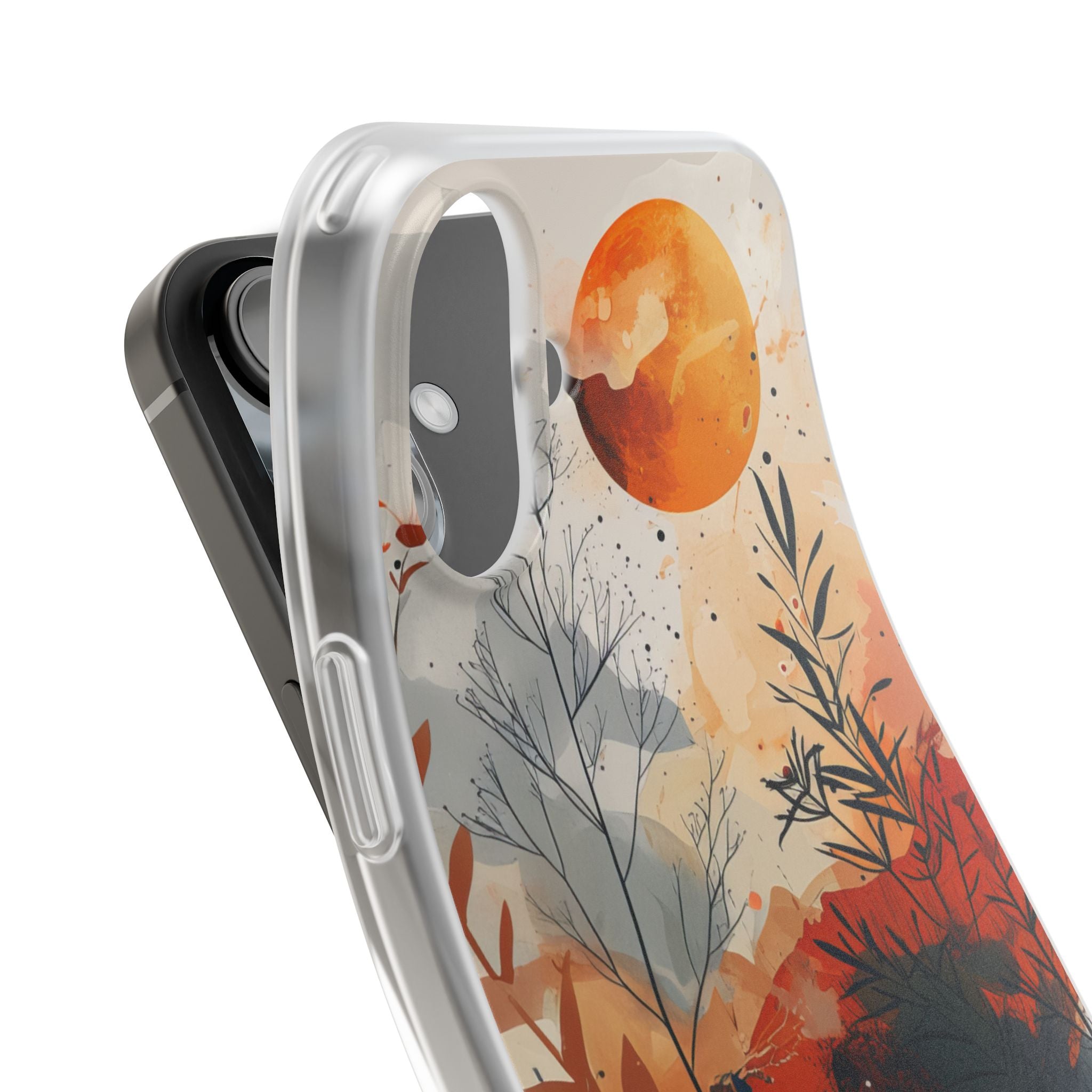 Orange Solstice iPhone 16 Plus Case - Soft