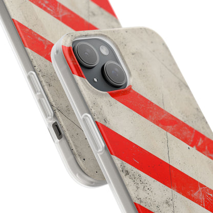 Striker Crimson Stripes iPhone 15 - Flexi Phone Case