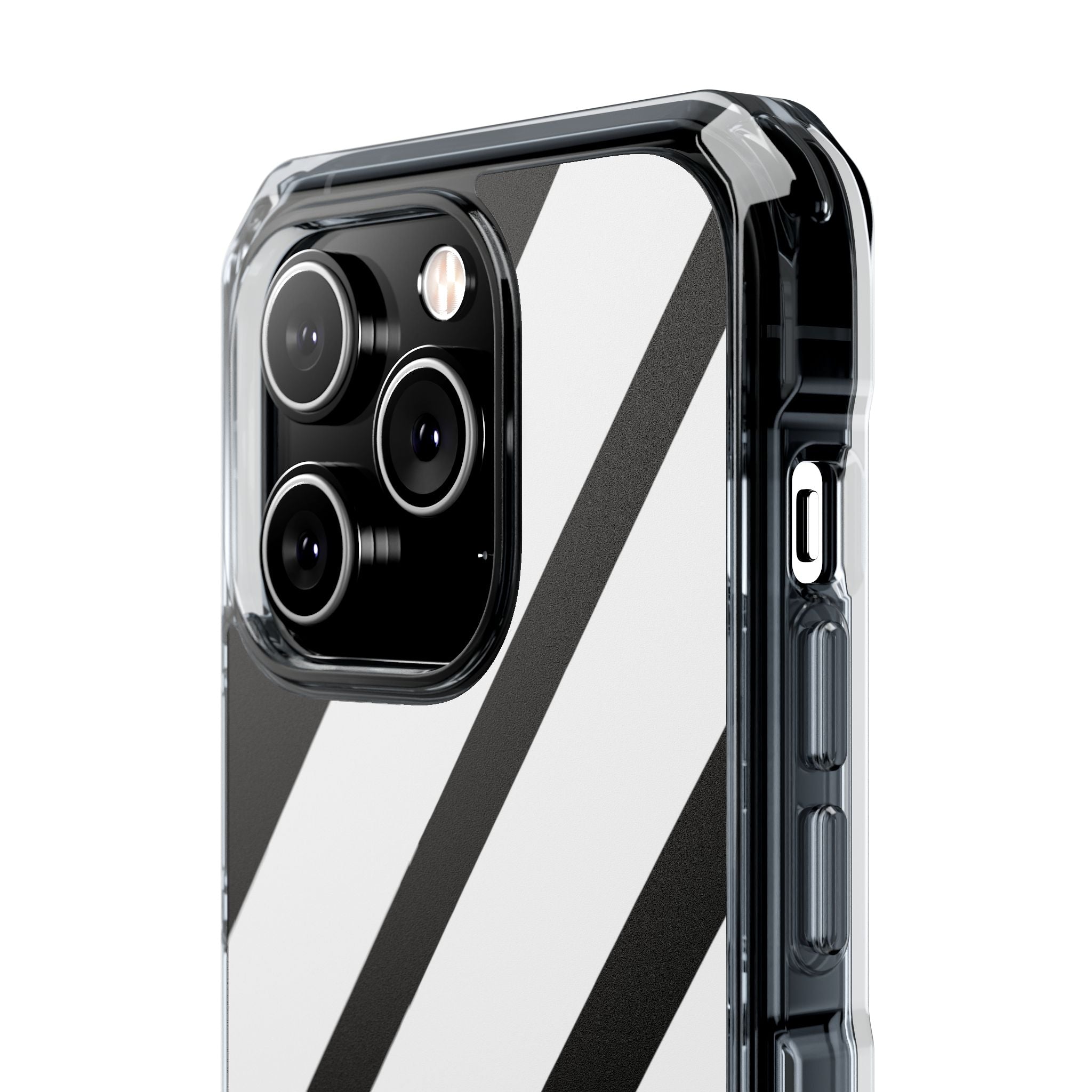 Diagonal Bands Noir iPhone 14 Pro Case - Impact