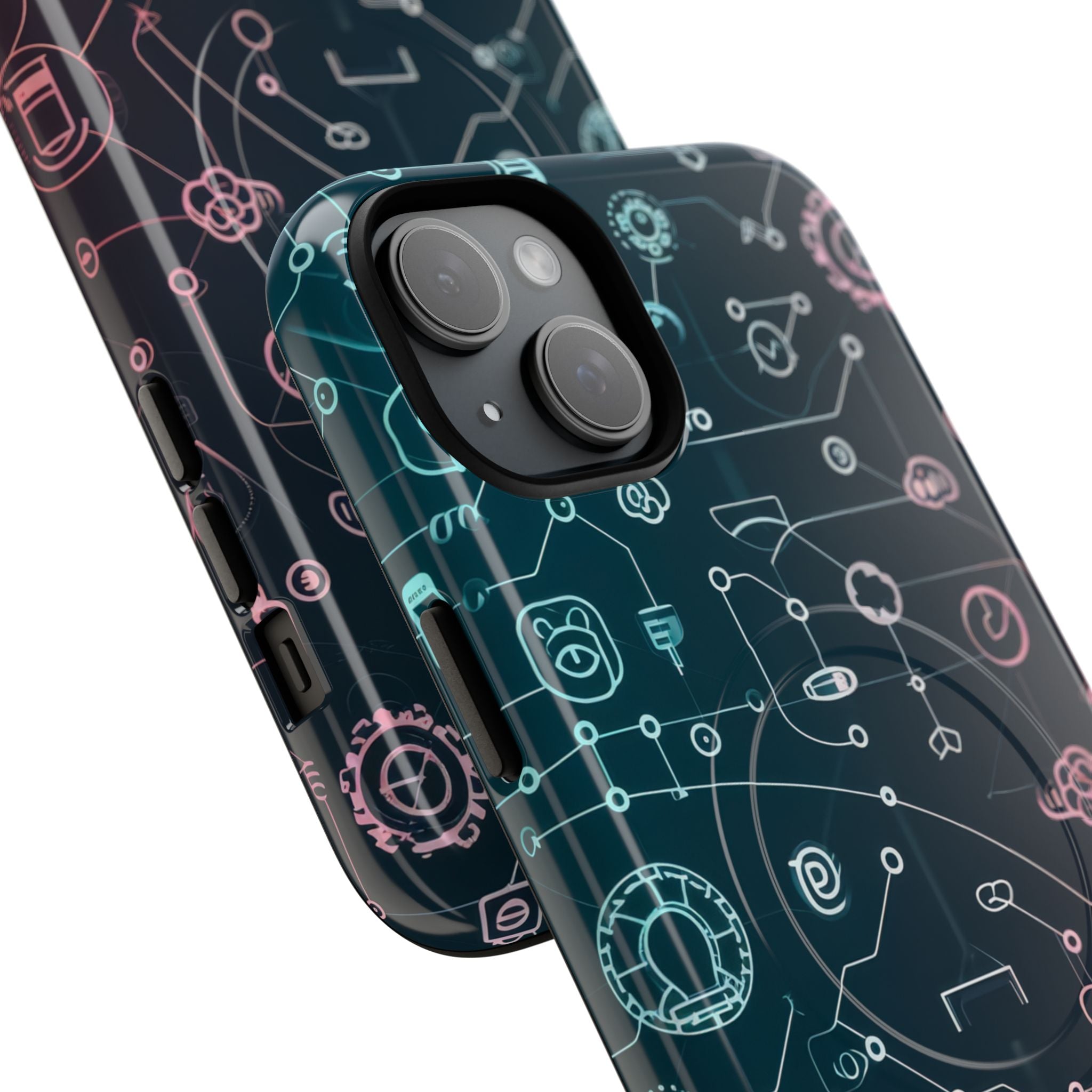 Digital Circuit Flow iPhone 15 - Tough+