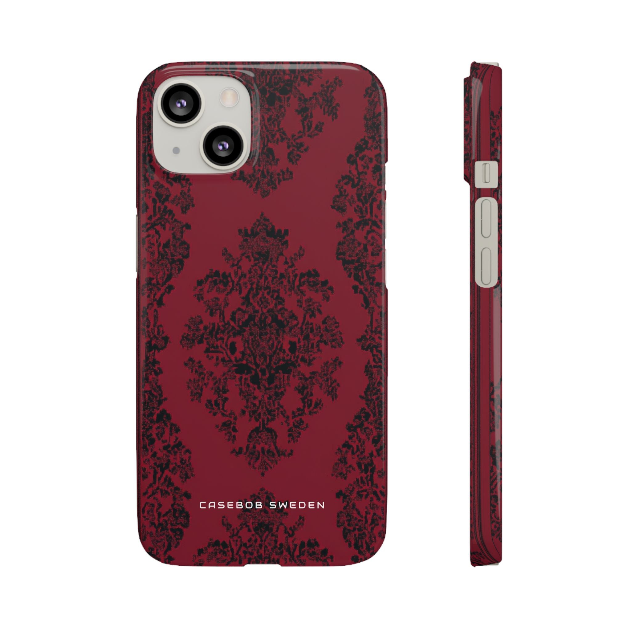 Gothic Crimson Elegance iPhone 13 - Schlanke Handyhülle