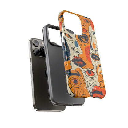 Tangled Faces Sunset iPhone 14 Pro Max Case - Tough