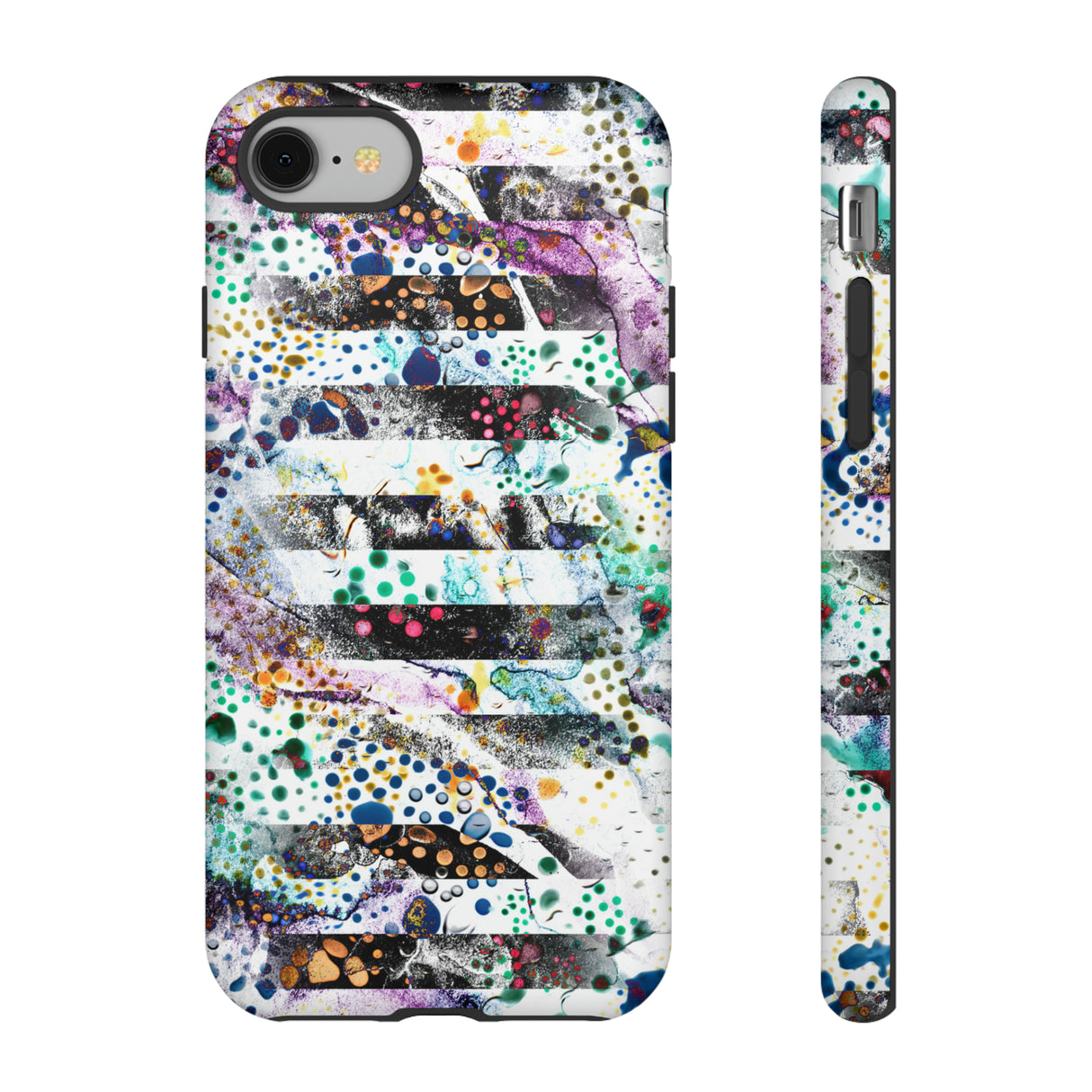 Abstract Green Purple - Protective Phone Case